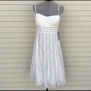 JS Collections white lace dress